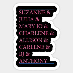 Designing Women Characters Sticker